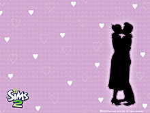 画像集#001のサムネイル/「ザ・シムズ 2」のバレンタイン壁紙でほんわかしよう