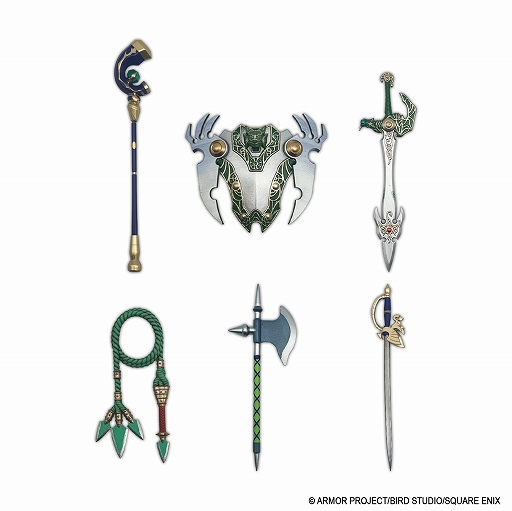 画像ギャラリー No.001のサムネイル画像 / 「ドラゴンクエスト」の武器や盾を1/12スケール相当で立体化。「ウェポンズコレクション Vol.2」発売決定。てんくうの剣など全6種