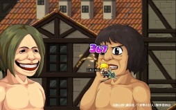 画像ギャラリー No.003のサムネイル画像 / 「メイプルストーリー」が「進撃の巨人」とタイアップ。大型巨人との激闘が展開