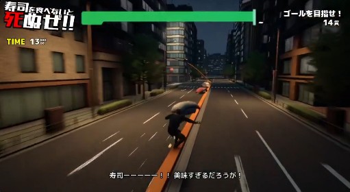 画像ギャラリー No.004のサムネイル画像 / 美味すぎる理由を説明しろ！！寿司！！ 「そろそろ寿司を食べないと死ぬぜ！」最新作の映像が公開に。「ソニック」ライクな爽快アクションか