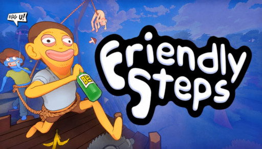 画像ギャラリー No.007のサムネイル画像 / 友情が試される協力型アクション「Friendly Steps」,Steamでリリース。ロープで互いの身体をつなぎ,最大4人の酔っ払いたちが帰宅を目指す