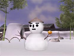 画像集#005のサムネイル/ゆきだるまと遊ぼう,「信長の野望 Online」新雪祭,12月24日より