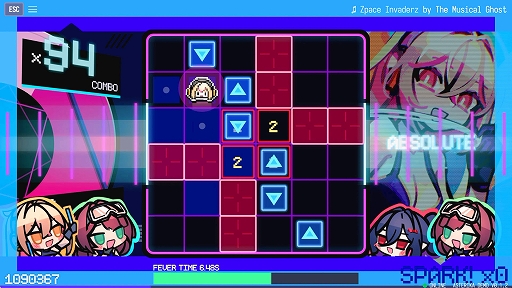 画像ギャラリー No.003のサムネイル画像 / リズム弾幕アクションゲーム「アステリカ:ファントムローズ・リフレイン」の発売日が9月3日に決定