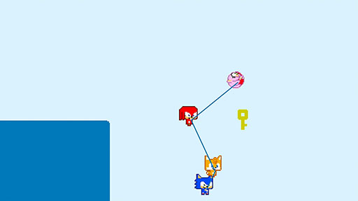 画像ギャラリー No.008のサムネイル画像 / 声を掛け合わずにクリアしてしまった――「SONIC PICO PARK」をSGF会場でプレイ