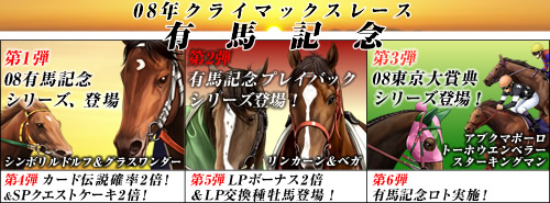 画像ギャラリー No.001のサムネイル画像 / 「競馬伝説Live！」に2008年を締めくくる「08有馬記念シリーズ」登場