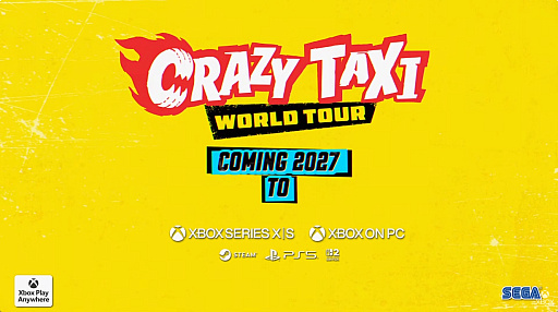 画像ギャラリー No.001のサムネイル画像 / 「Crazy Taxi: World Tour」発表，リリースは2027年。おなじみのBGMで豪快な走りが展開されるトレイラーも公開に