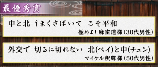 画像集#002のサムネイル/「Maru-Jan」公式サイトで募集していた「まあじゃん川柳2014」の結果発表