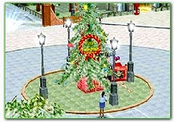 画像ギャラリー No.002のサムネイル画像 / 「ショットオンライン」広場がXmas一色に。期間限定イベントカップも