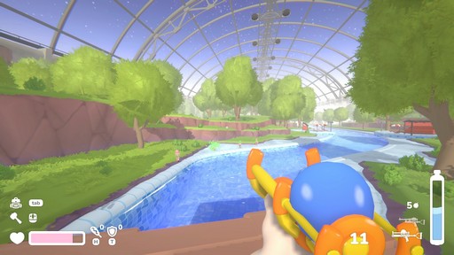 画像ギャラリー No.007のサムネイル画像 / 宇宙ウォーターパークをイカダで下る協力FPS「Lazy River」試遊レポート。水鉄砲や浮棒でゾンビを倒し，“流れる拠点”を守りながらプールからの脱出を目指せ