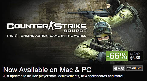 画像ギャラリー No.001のサムネイル画像 / 「Counter-Strike: Source」のMac版リリース。PC版と一緒に記念セール&大幅アップデート