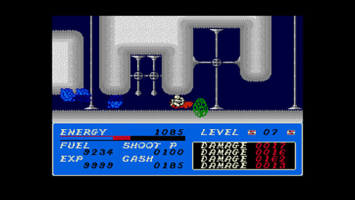 画像ギャラリー No.005のサムネイル画像 / 「EGGコンソール 未来 MSX2」配信開始。空中シューティングと地下格闘アクションを融合させたSFアクションRPG