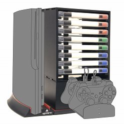 画像ギャラリー No.002のサムネイル画像 / MSY,4GamersロゴのPS3用多機能スタンド「ストアチャージシステム」を12月15日に国内発売