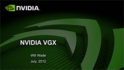 画像ギャラリー No.002のサムネイル画像 / NVIDIA,GPU仮想化技術「VGX」の仕組みを明らかに。実機デモも披露し,低遅延ぶりをアピール