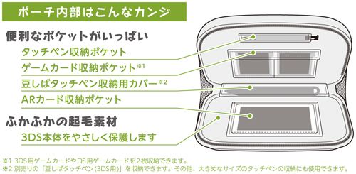 画像ギャラリー No.009のサムネイル画像 / サイバーガジェット,「豆しば」絵柄の3DS用ソフトポーチとタッチペンを発売