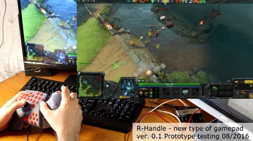 R-Handle gamepad. Test #7 Dota2