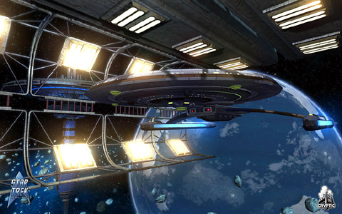 画像集#001のサムネイル/「Star Trek Online」,宇宙船ドックなどが描かれた最新SS3点を公開