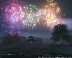画像ギャラリー No.002のサムネイル画像 / 【リリース】三国の夜空を花火が彩る「三國志 Online」で花火祭イベント実施