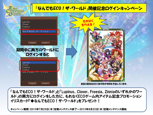 画像ギャラリー No.026のサムネイル画像 / 「エミル・クロニクル・オンライン」の期間限定イベントワールド「なんでもECO!ザ・ワールド」を体験。ブルジョワ気分でECOの夏を満喫しよう