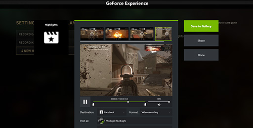 Gdc 18 Geforce Experience にハイライト 動画のアニメーションgif作成機能が加わる Ansel 専門画像サイトへの投稿も可能に