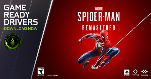 画像集#001のサムネイル/「GeForce 516.94 Driver」リリース。リマスター版「Marvel's Spider-Man」に対応