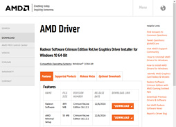 ���������꡼ No.002�Υ���ͥ������ / ��Radeon Software Crimson ReLive Edition 16.12.1�׸��������Υ��åץǡ������Ƥ��ǧ����
