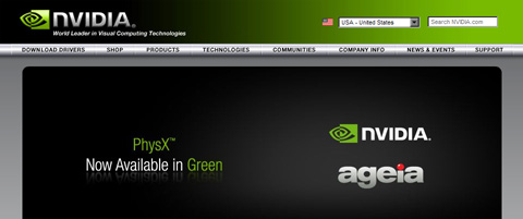 画像集#002のサムネイル/NVIDIA,「PhysX」のAGEIA Technologiesを買収
