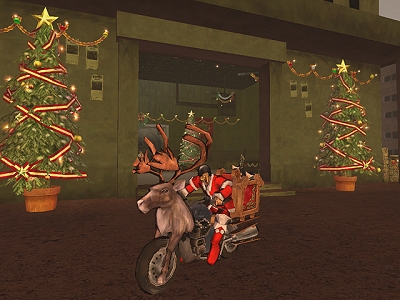 画像集#002のサムネイル/「北斗の拳ONLINE」世紀末聖夜2008第2弾,ゲーム内イベント開催