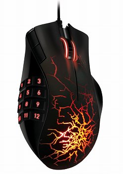 画像ギャラリー No.004のサムネイル画像 / Razer Nagaにカラバリ追加。渦巻き模様のMaelstromとマグマ模様のMolten
