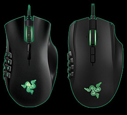 画像集#003のサムネイル/Razer，MMORPG向けマウスの新製品「Naga 2014」を発表。右手用と左手用の同時展開と，左サイド12ボタンのデザイン変更がキモ