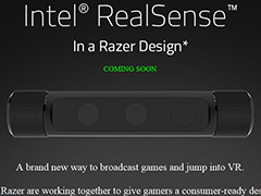 Razer，3Dカメラ技術「RealSense」対応カメラの開発を表明。背景をカットし，実況者の姿だけをゲーム画面に合成できる時代が来る!?