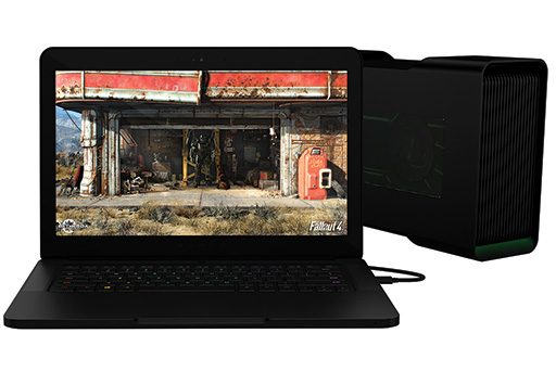 画像ギャラリー No.003のサムネイル画像 / Razer,ゲーマー向けノートPC「Razer Blade」の2016年モデル。GTX 970搭載で,Thunderbolt 3接続の外付けグラフィックスボックスにも対応