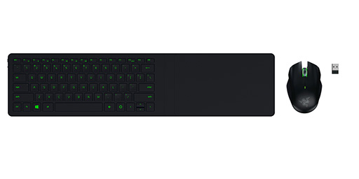 Razer,マウスパッド一体型ワイヤレスキーボードとマウスのセット商品
