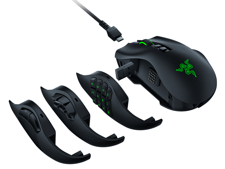 Razer 新型多ボタンマウス Naga Pro を発表 独自ワイヤレス接続 Hyperspeed に対応