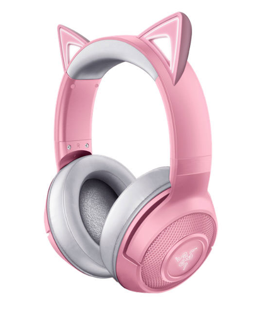 画像集 002 ピンク色をした猫耳付きヘッドセットやマウスをrazer