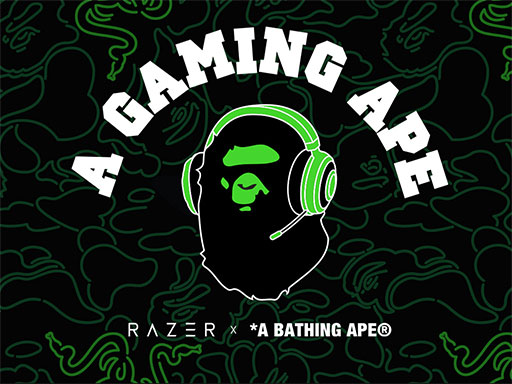 画像ギャラリー No.001のサムネイル画像 / Razerがアパレルブランド「A BATHING APE」とコラボ。12月3日にオンラインで製品発表会を開催