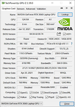 ꡼ No.006Υͥ / PRRazerΡBlade 15 AdvancedפϡRTX 3080ΥѥǺPCɤŬ˥ץ쥤Ǥǽޥ