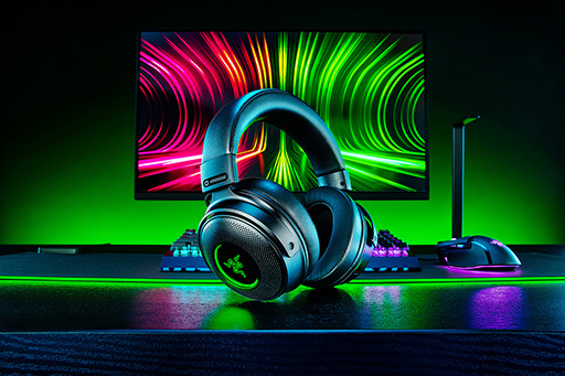 Razer,PS5/4でも使える振動機能付きワイヤレスヘッドセット「Kraken Razer,PS5/4でも使える振動機能付きワイヤレスヘッドセット「Kraken
