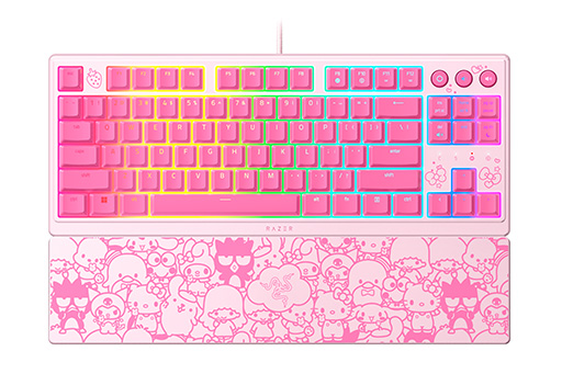 画像ギャラリー No.001のサムネイル画像 / ハローキティやクロミデザインの10キーレスキーボードがRazerから