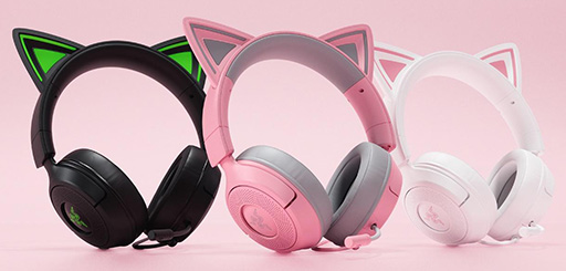 画像ギャラリー No.004のサムネイル画像 / 猫耳がピカピカ光るRazerのワイヤレスヘッドセット「Kraken Kitty V3 Pro」が9月5日発売