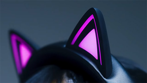 画像ギャラリー No.005のサムネイル画像 / 猫耳がピカピカ光るRazerのワイヤレスヘッドセット「Kraken Kitty V3 Pro」が9月5日発売