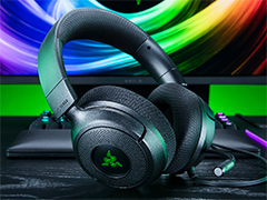 触覚フィードバックでゲームへの没入感を高めるPC用ヘッドセット「Kraken V4 X Sensa HD Haptics Edition」がRazerから