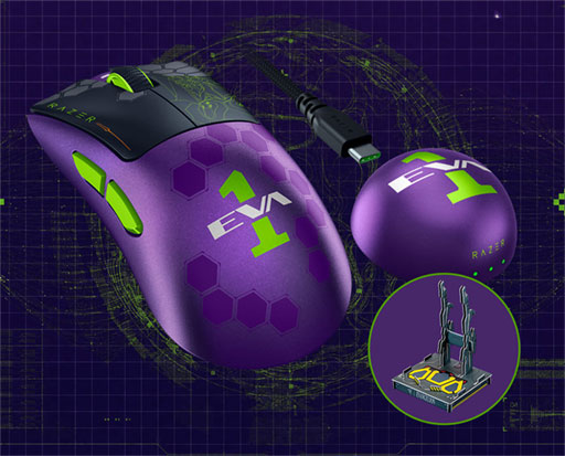 画像ギャラリー No.003のサムネイル画像 / エヴァンゲリオン初号機モチーフの特別デザインを採用したRazer製ゲーマー向け周辺機器が登場