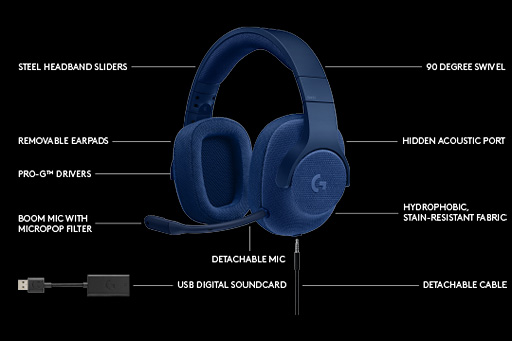 画像ギャラリー No.005のサムネイル画像 / Logitech G,100ドルでDTS Headphone:X対応のゲーマー向けヘッドセット「G433」を発表。80ドルのアナログ接続モデル「G233」も