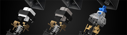 画像ギャラリー No.005のサムネイル画像 / オリジナル青軸スイッチ「GX Blue」とはいかなるものか。Logicool G「G512」キーボードに加わった新たな選択肢をチェックする