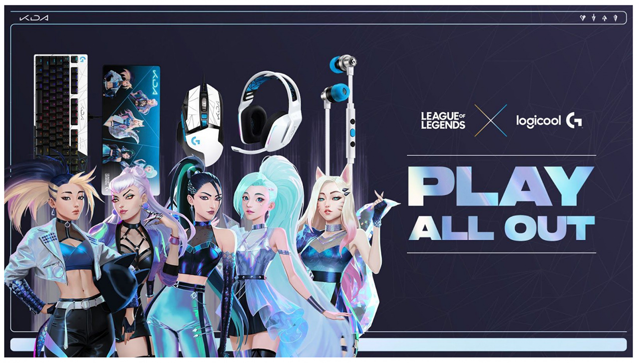 LoL」発のポップグループ「K/DA」とコラボしたLogicool製周辺機器が