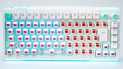 画像ギャラリー No.020のサムネイル画像 / ロジクールのゲーミング10キーレス「G512 X 75」は,トレンドを押さえつつメカニカルもアナログもOKな面白いキーボード
