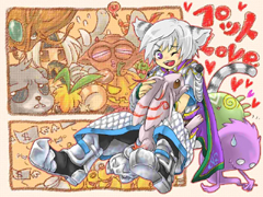 画像集#012のサムネイル/1番はどれ? 「ホーリービースト」,イラストコンテスト入賞作を発表