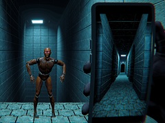 追跡者から目を離してはいけない。背後を映すスマホを頼りに進むホラーゲーム「180°」が配信開始
