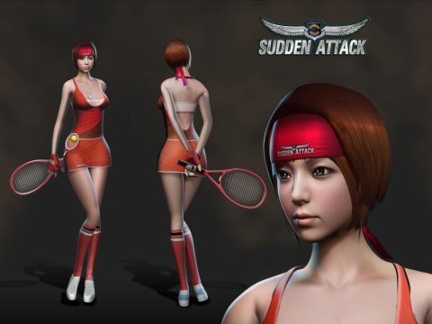 画像ギャラリー No.003のサムネイル画像 / 「サドンアタック」，新キャラはテニスプレイヤー？「エレナ」＆「クルコバ」実装