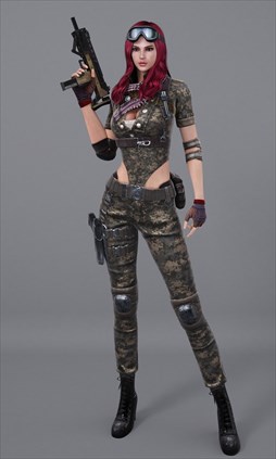 画像ギャラリー No.002のサムネイル画像 / 「サドンアタック」,新キャラクターパッケージ「衛兵女子セット」販売